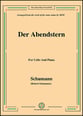 Der Abendstern,Op.79,No.1,for Cello and Piano P.O.D cover